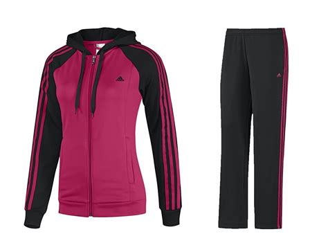 adidas neo anzug damen pink schwarz|adidas trainersanzug damen.